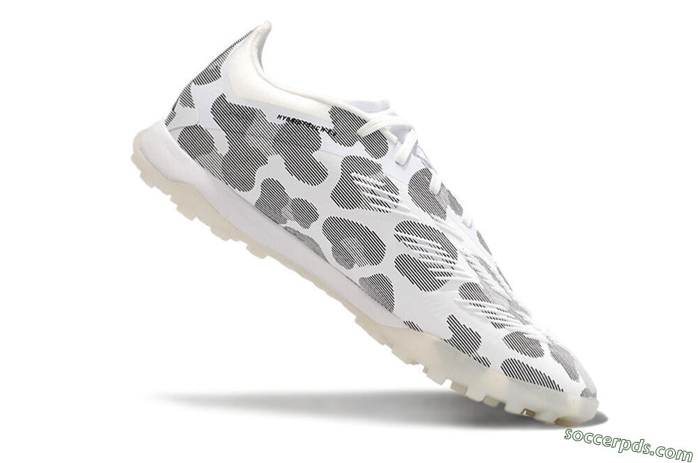 Adidas Predator 24 Elite TF Low-Tops Football Shoes - Black/White/Gold 4