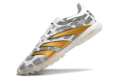 Adidas Predator 24 Elite TF Low-Tops Football Shoes - Black/White/Gold