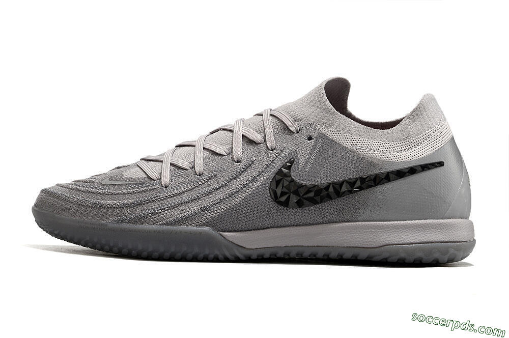 Nike Phantom GX 2 Elite IC Low-Tops Football Shoes - Grey/Black 2