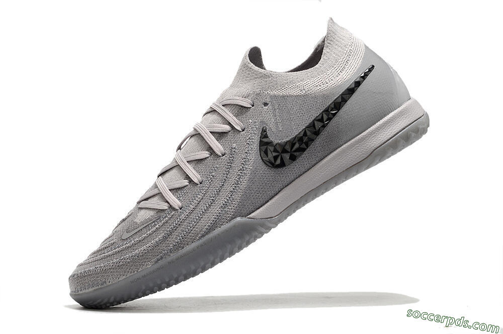 Nike Phantom GX 2 Elite IC Low-Tops Football Shoes - Grey/Black 5