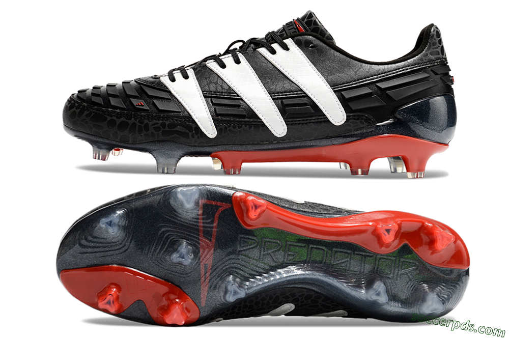Adidas Predator Accelerator 94 FG Low-Tops Football Boots - Black/White/Red 0