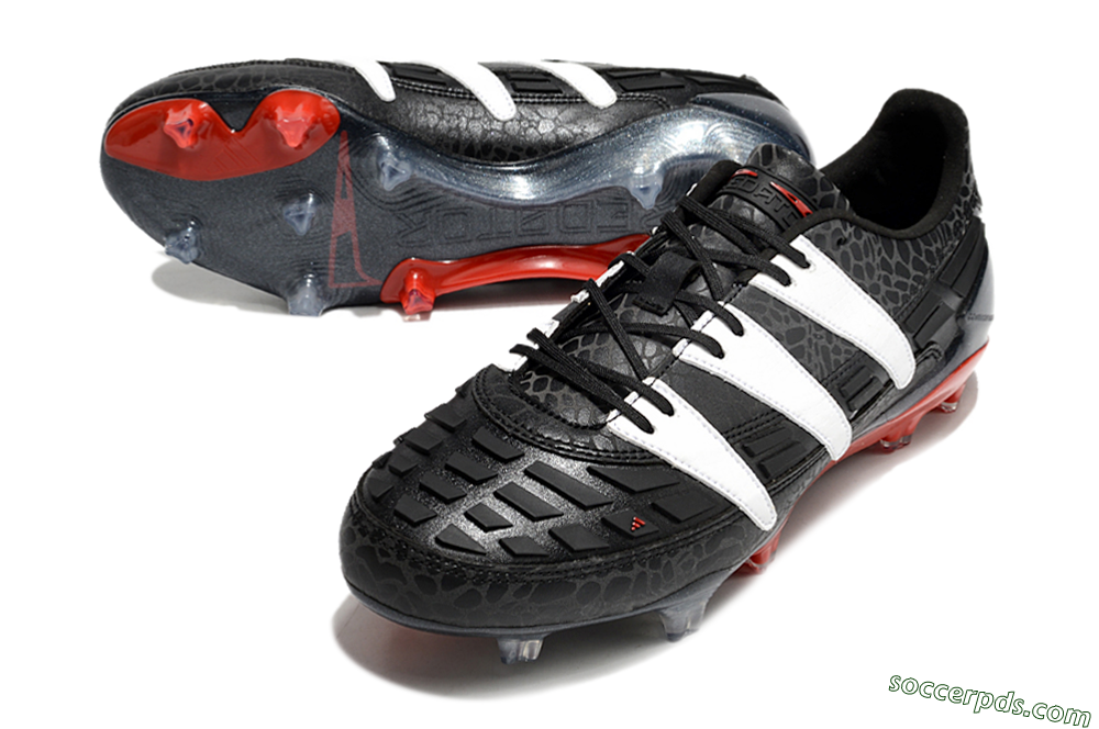 Adidas Predator Accelerator 94 FG Low-Tops Football Boots - Black/White/Red 3