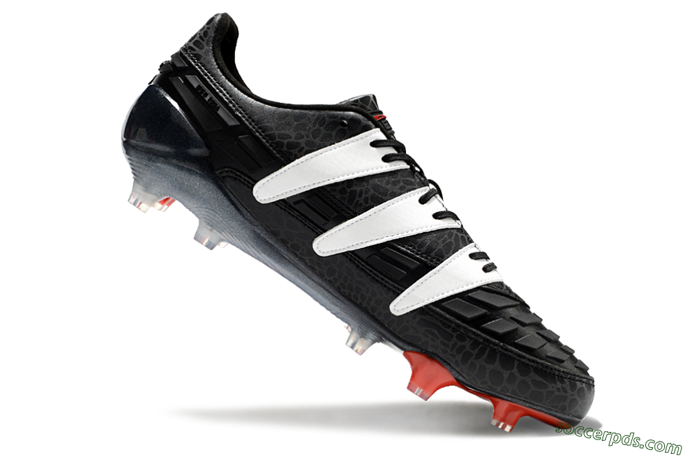 Adidas Predator Accelerator 94 FG Low-Tops Football Boots - Black/White/Red 4