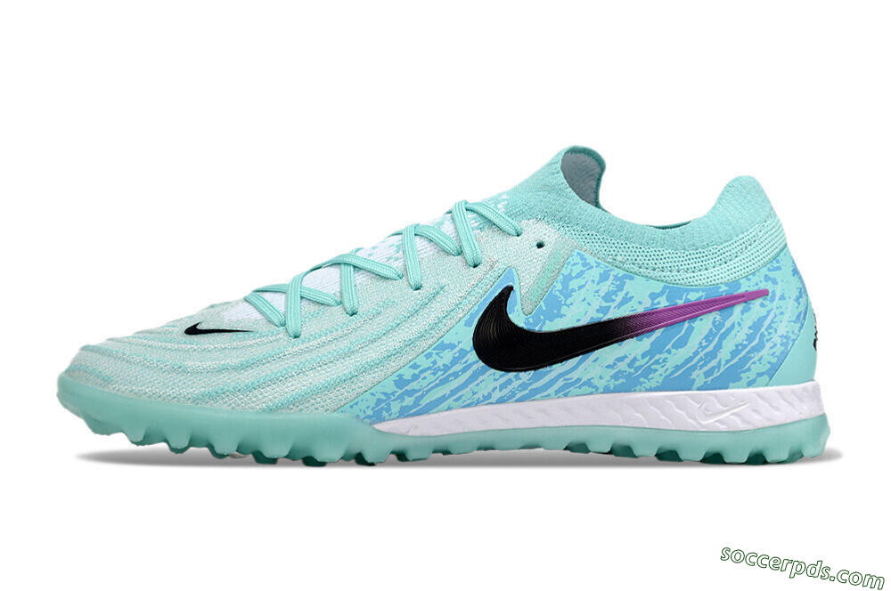 Nike Phantom GX 2 Elite TF Low-Tops Football Shoes - Jade/Blue/Black 2
