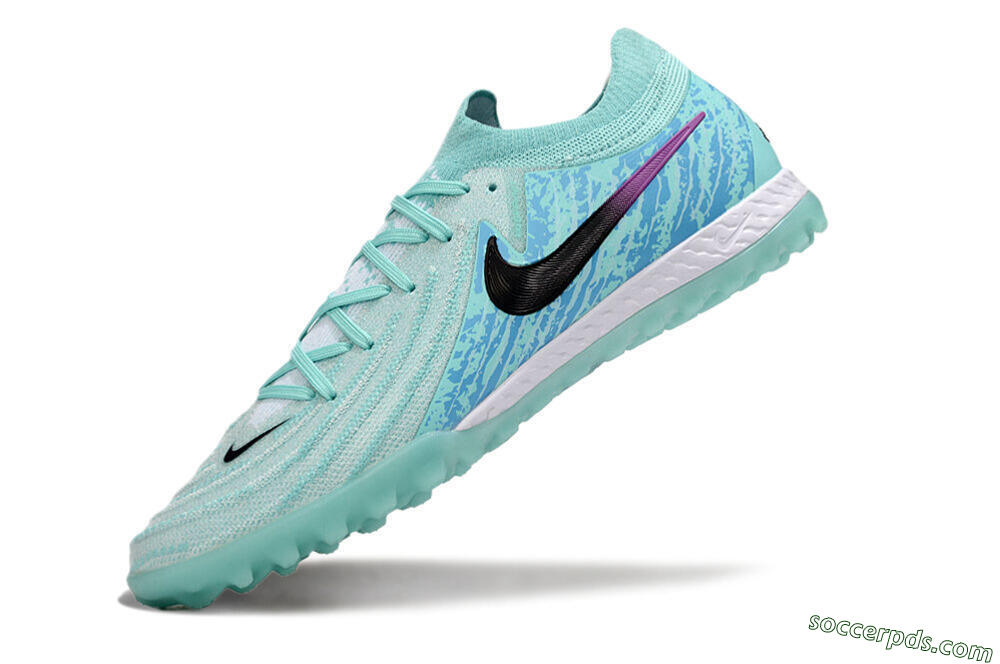 Nike Phantom GX 2 Elite TF Low-Tops Football Shoes - Jade/Blue/Black 5