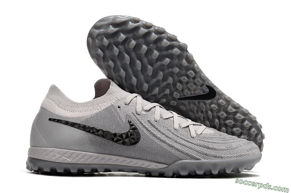 Nike Phantom GX 2 Elite TF Low-Tops Football Shoes - Grey/Black 1