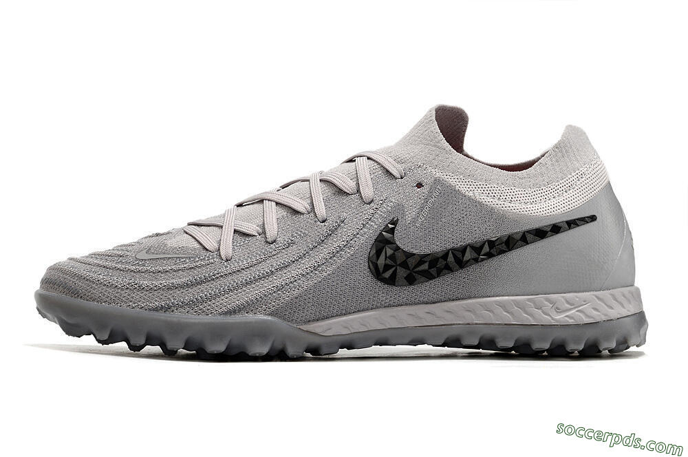 Nike Phantom GX 2 Elite TF Low-Tops Football Shoes - Grey/Black 2