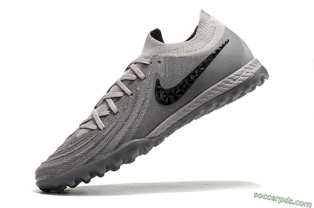 Nike Phantom GX 2 Elite TF Low-Tops Football Shoes - Grey/Black 5