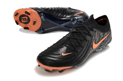Nike Phantom Luna Elite NU FG Low-Tops Football Boots - Black/Grey/Orange