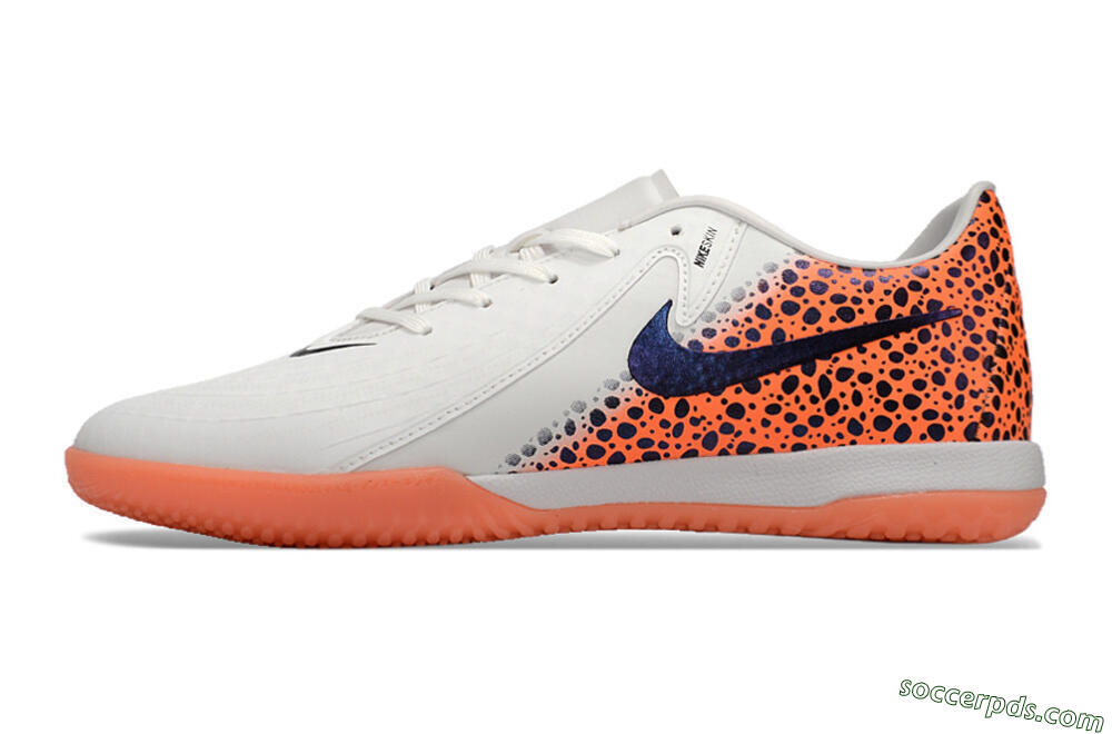 Nike Phantom GX 2 Acad LV8 IC Low-Tops Football Shoes - White/Blue/Orange 2