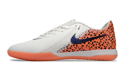 Nike Phantom GX 2 Acad LV8 IC Low-Tops Football Shoes - White/Blue/Orange