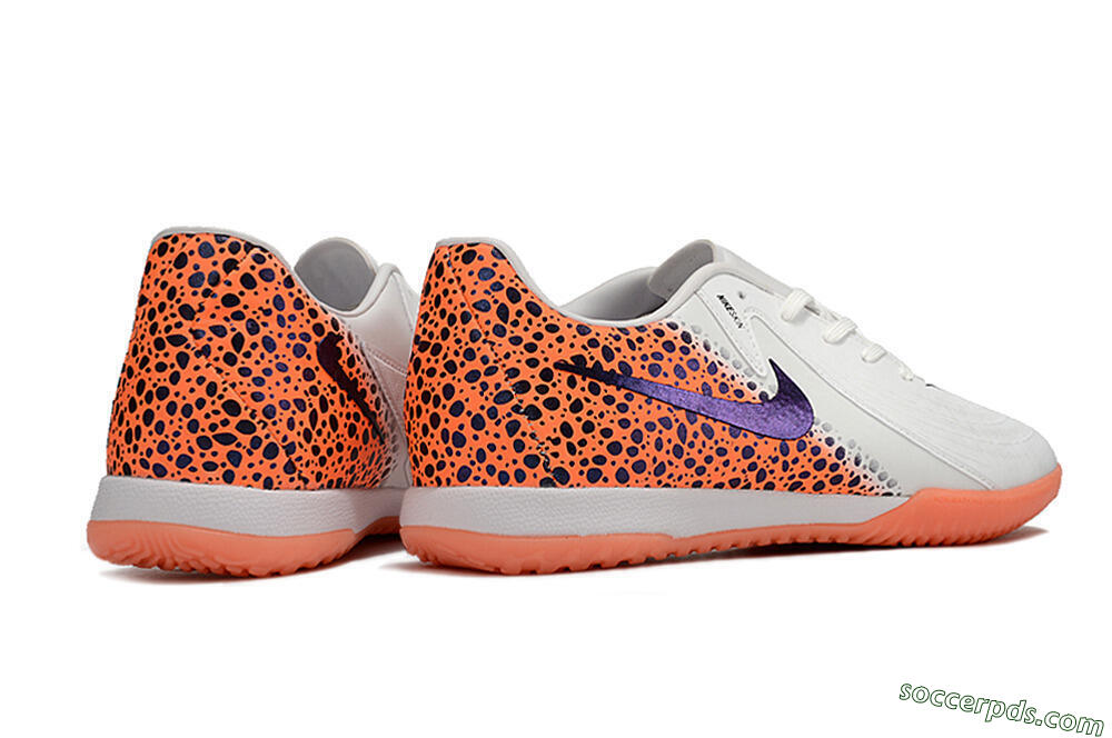 Nike Phantom GX 2 Acad LV8 IC Low-Tops Football Shoes - White/Blue/Orange 6