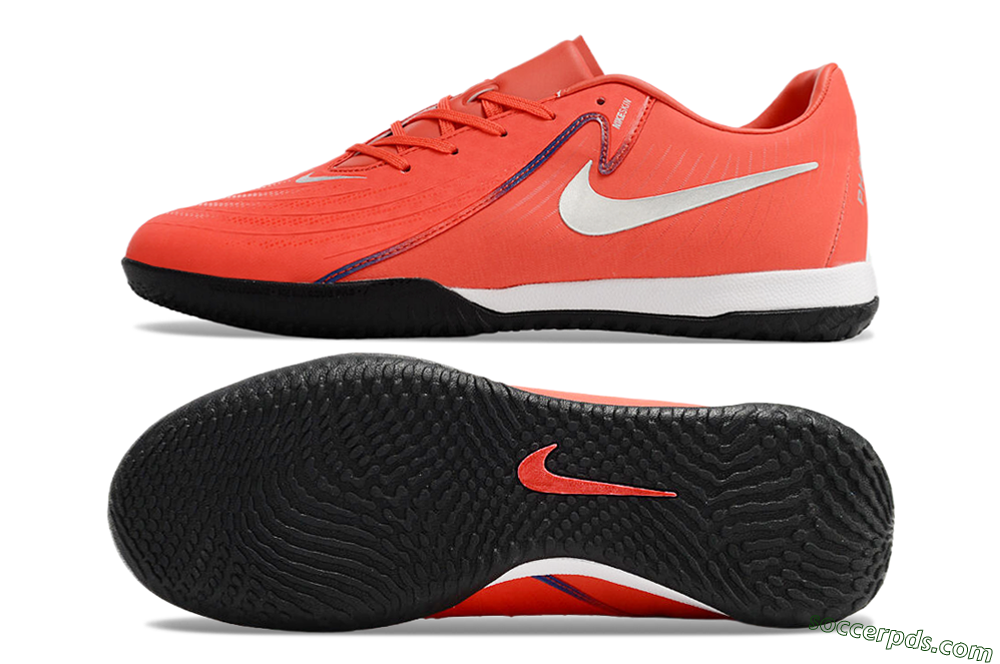 Nike Phantom GX 2 Acad LV8 IC Low-Tops Football Shoes - Red/Silver/White/Black 0