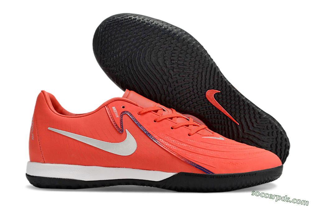 Nike Phantom GX 2 Acad LV8 IC Low-Tops Football Shoes - Red/Silver/White/Black 1