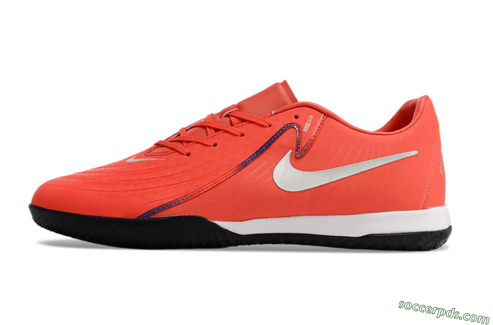 Nike Phantom GX 2 Acad LV8 IC Low-Tops Football Shoes - Red/Silver/White/Black 2