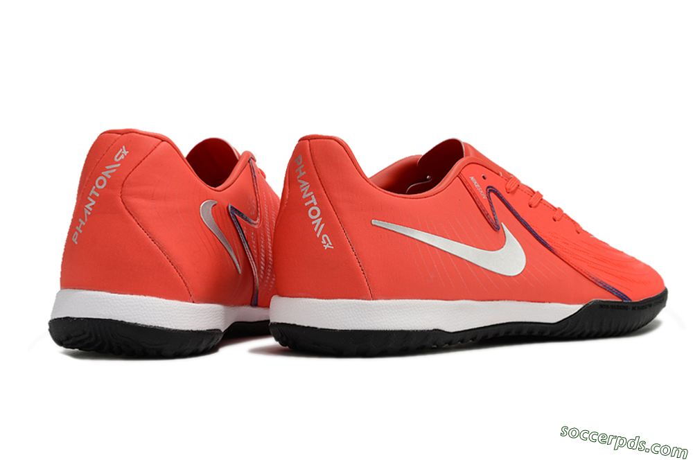 Nike Phantom GX 2 Acad LV8 IC Low-Tops Football Shoes - Red/Silver/White/Black 6