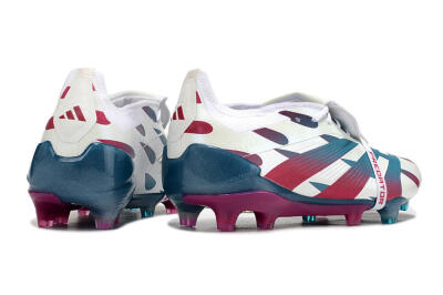 Adidas Predator Elite Foldover Tongue FG Low-Tops Football Boots - White/Blue/Red