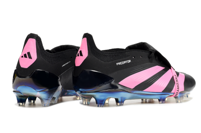 Adidas Predator Elite Foldover Tongue FG Low-Tops Football Boots - Black/Pink/Gold