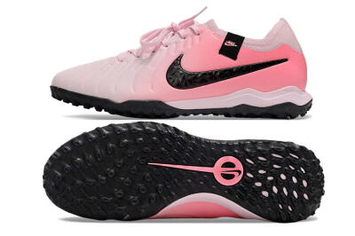 Nike Tiempo Legend 10 Pro TF Low-Tops Football Shoes - Pink/Black/White