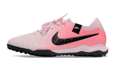 Nike Tiempo Legend 10 Pro TF Low-Tops Football Shoes - Pink/Black/White