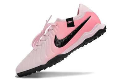 Nike Tiempo Legend 10 Pro TF Low-Tops Football Shoes - Pink/Black/White
