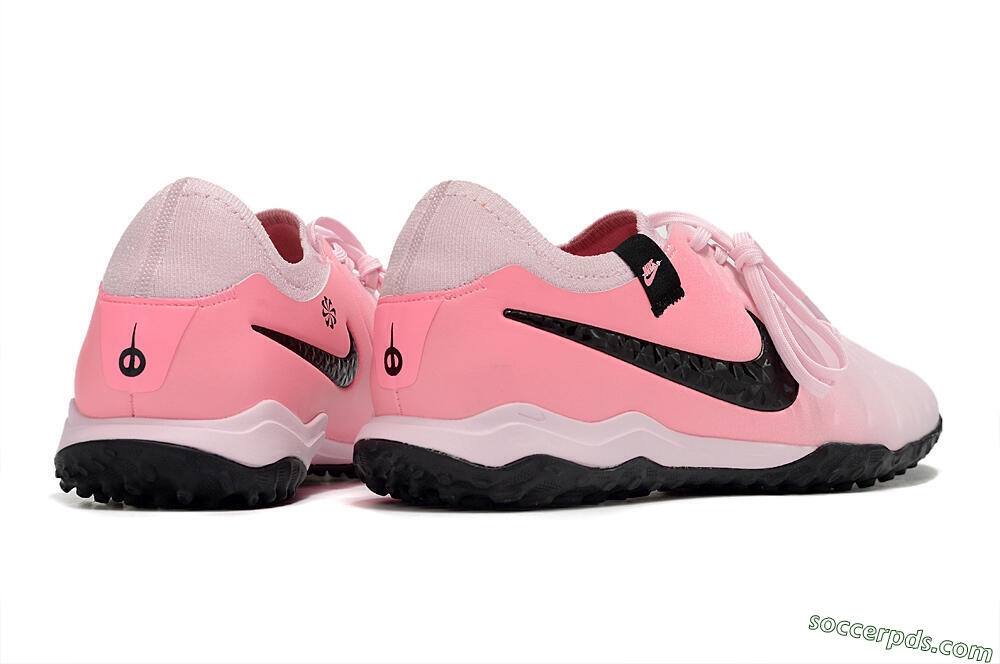 Nike Tiempo Legend 10 Pro TF Low-Tops Football Shoes - Pink/Black/White 6