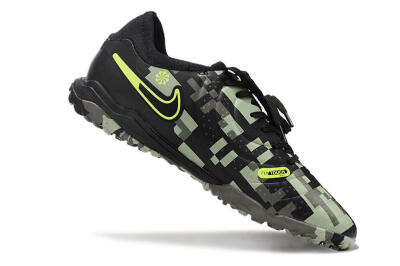 Nike Tiempo Legend 10 Pro TF Low-Tops Football Shoes - Camo/Black/Yellow