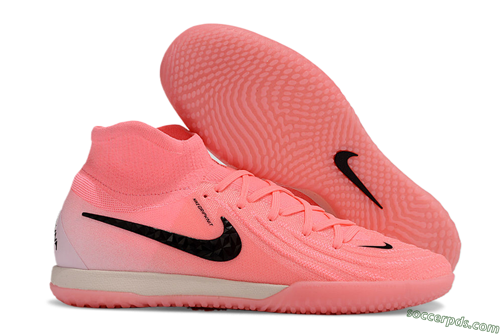 Nike Phantom Luna Elite NU IC High-Tops Football Shoes - Pink/Black/White 1