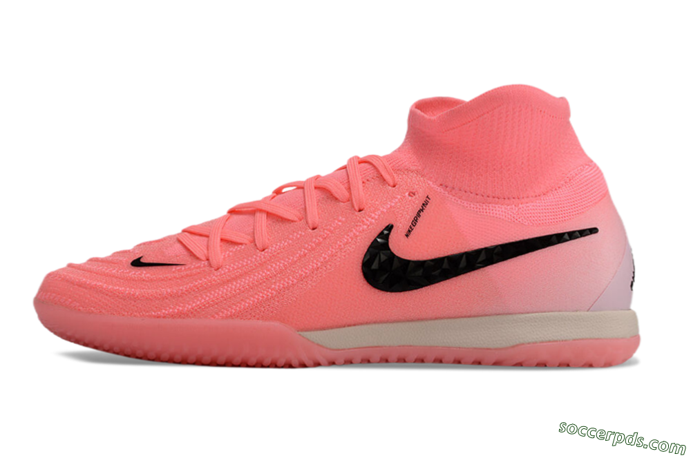 Nike Phantom Luna Elite NU IC High-Tops Football Shoes - Pink/Black/White 2