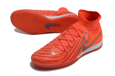 Nike Phantom Luna Elite NU IC High-Tops Football Shoes - Red/Silver/White