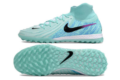 Nike Phantom Luna Elite NU TF High-Tops Football Shoes - Jade/Blue/Black