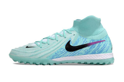 Nike Phantom Luna Elite NU TF High-Tops Football Shoes - Jade/Blue/Black