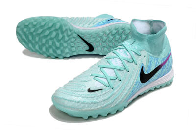 Nike Phantom Luna Elite NU TF High-Tops Football Shoes - Jade/Blue/Black
