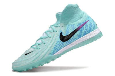 Nike Phantom Luna Elite NU TF High-Tops Football Shoes - Jade/Blue/Black