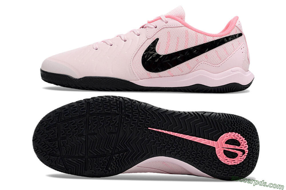 Nike Tiempo Legend 10 Academy IC Low-Tops Football Shoes - Pink/Black 0