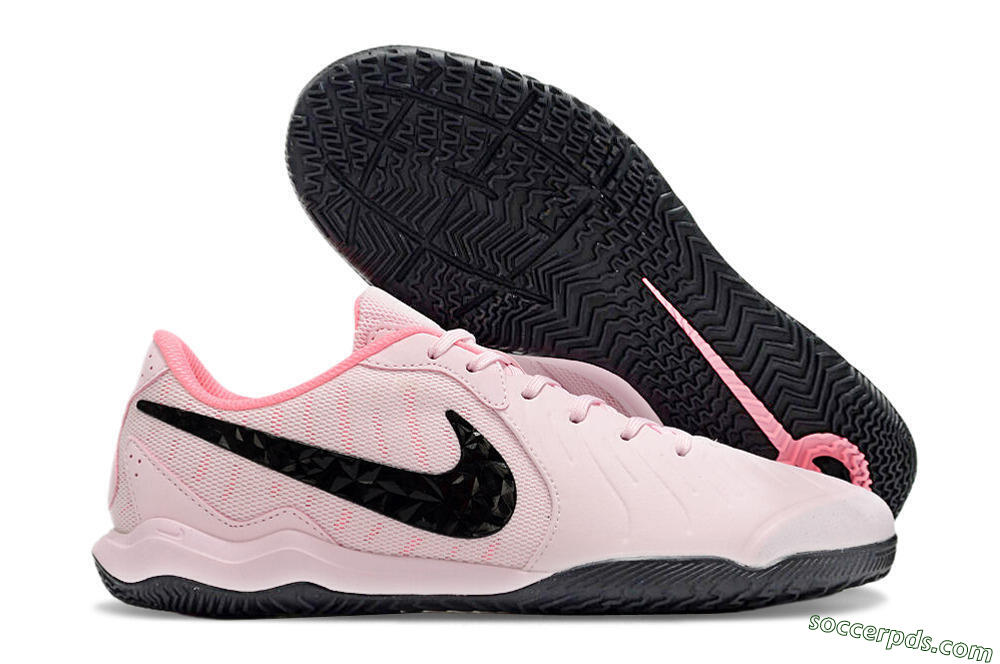 Nike Tiempo Legend 10 Academy IC Low-Tops Football Shoes - Pink/Black 1