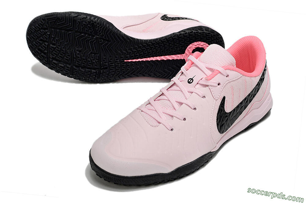 Nike Tiempo Legend 10 Academy IC Low-Tops Football Shoes - Pink/Black 3