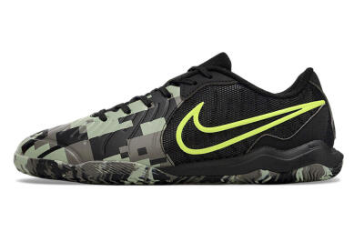 Nike Tiempo Legend 10 Academy IC Low-Tops Football Shoes - Camo/Black/Yellow