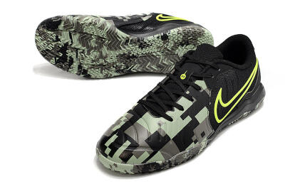 Nike Tiempo Legend 10 Academy IC Low-Tops Football Shoes - Camo/Black/Yellow