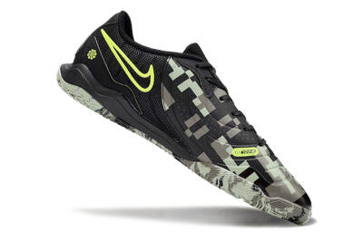 Nike Tiempo Legend 10 Academy IC Low-Tops Football Shoes - Camo/Black/Yellow