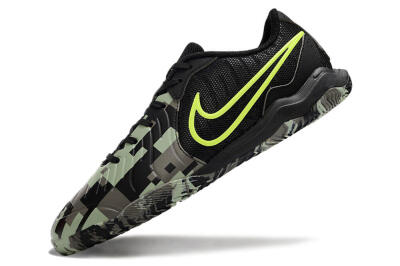 Nike Tiempo Legend 10 Academy IC Low-Tops Football Shoes - Camo/Black/Yellow