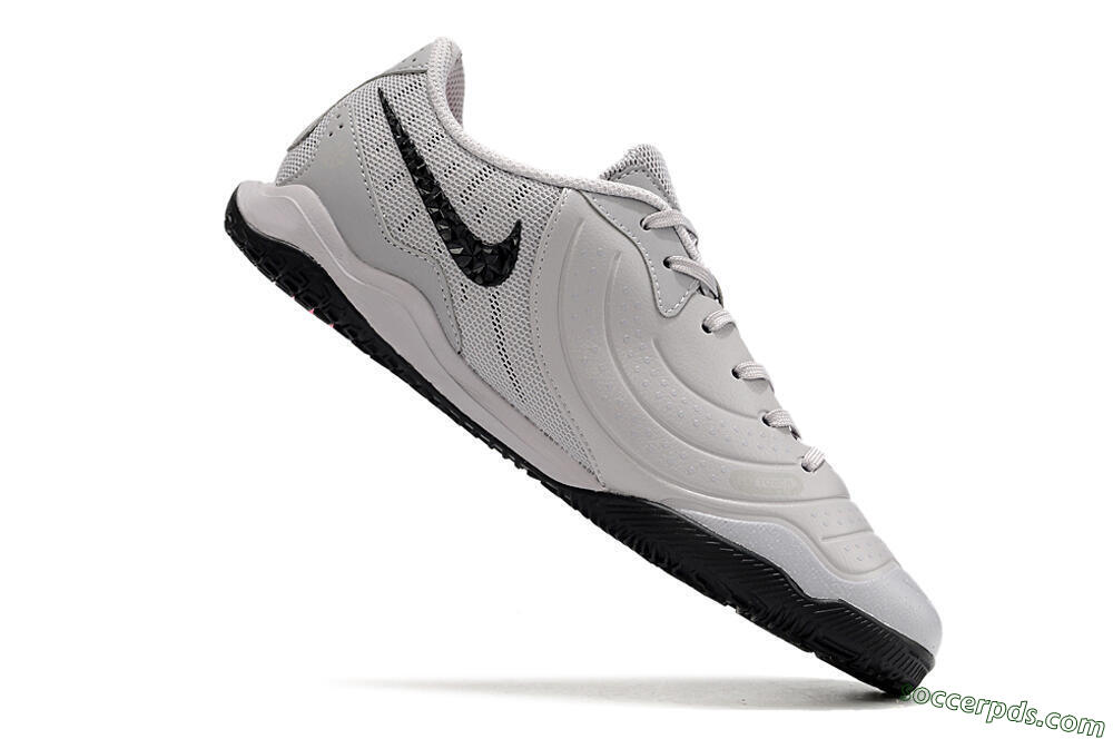 Nike Tiempo Legend 10 Academy IC Low-Tops Football Shoes - Grey/Black/Pink 4