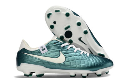 Nike Tiempo Legend 10 Academy FG Low-Tops Football Boots - Green/Beige/White