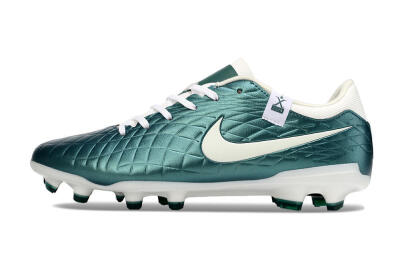 Nike Tiempo Legend 10 Academy FG Low-Tops Football Boots - Green/Beige/White