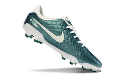 Nike Tiempo Legend 10 Academy FG Low-Tops Football Boots - Green/Beige/White