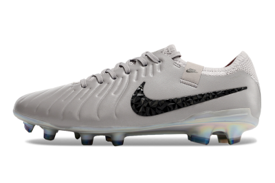 Nike Tiempo Legend 10 Elite FG Low-Tops Football Boots - Grey/Black/Gold