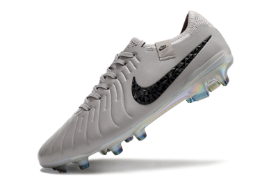 Nike Tiempo Legend 10 Elite FG Low-Tops Football Boots - Grey/Black/Gold