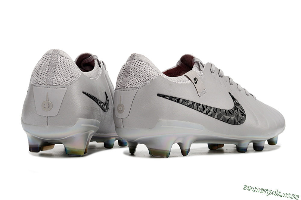 Nike Tiempo Legend 10 Elite FG Low-Tops Football Boots - Grey/Black/Gold 6