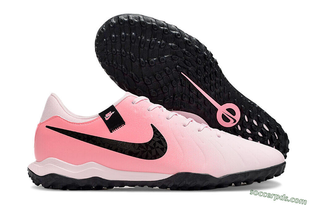 Nike Tiempo Legend 10 Academy TF Low-Tops Football Shoes - Pink/Black/White 1