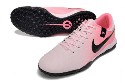 Nike Tiempo Legend 10 Academy TF Low-Tops Football Shoes - Pink/Black/White